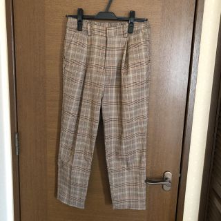 ダブルクローゼット(w closet)のw closet チェックパンツ(クロップドパンツ)