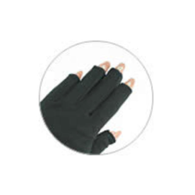 BEAUTY NAILER UVグローブ 指なしタイプ CUT-2 ブラック2点 レディースのファッション小物(手袋)の商品写真