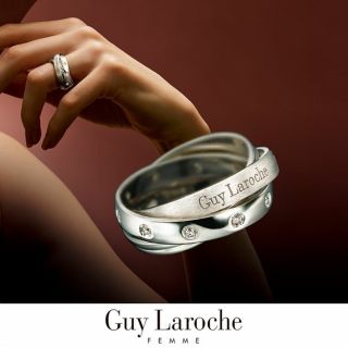 GUY LAROCHE ギラロッシュ トリニティ3連　ダイヤモンドリングシルバー