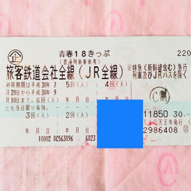 乗車券/交通券青春18切符