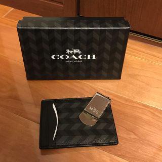 コーチ(COACH)のコーチ マネークリップ カードケース セット 新品 ブラック系(マネークリップ)