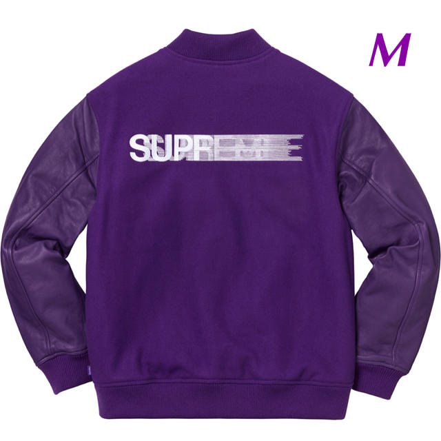 代引き人気 motion Supreme - Supreme logo M jacket varsity スタジャン