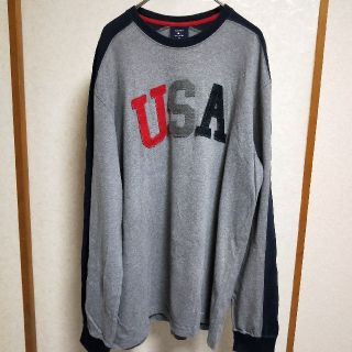 トミーヒルフィガー(TOMMY HILFIGER)のトミーヒルフィガー USAロゴのロングTシャツ(Tシャツ/カットソー(七分/長袖))