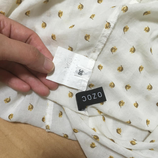 OZOC(オゾック)のコットンのカットソー(五分袖、透け感あり) レディースのトップス(カットソー(長袖/七分))の商品写真
