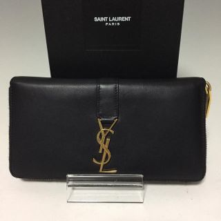 サンローラン(Saint Laurent)のSAINT LAURENT PARIS 長財布 黒 サンローランパリ YSL(財布)