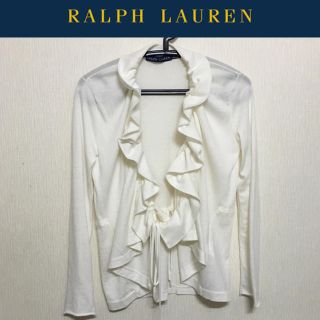 ポロラルフローレン(POLO RALPH LAUREN)のRALPH LAUREN カーディガン ラルフローレン  ショールガウン 絞り(カーディガン)