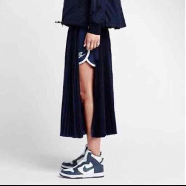 sacai - sacai nike ネイビー プリーツスカートの通販 by MIU shop