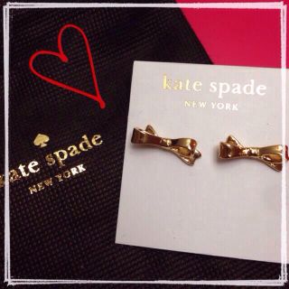 ケイトスペードニューヨーク(kate spade new york)の※あやさん専用ケイトスペードリボンピアス(ピアス)