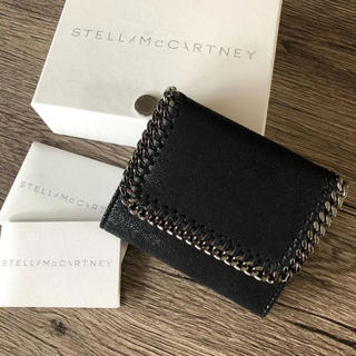 ステラマッカートニー(Stella McCartney)の新品 ステラ 三つ折り ファラベラ ミニ ウォレット 折り財布 ブラック(財布)