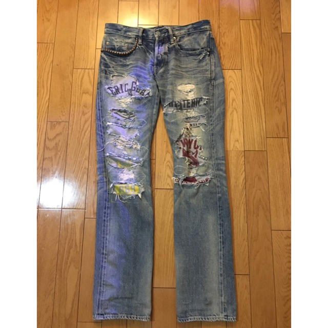 ヒステリックグラマー CPR加工 ストレートデニム 28 100%品質 www