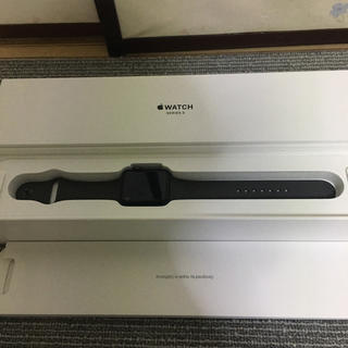 アップルウォッチ(Apple Watch)のアップルウォッチシーズン3スペースグレー(腕時計(デジタル))