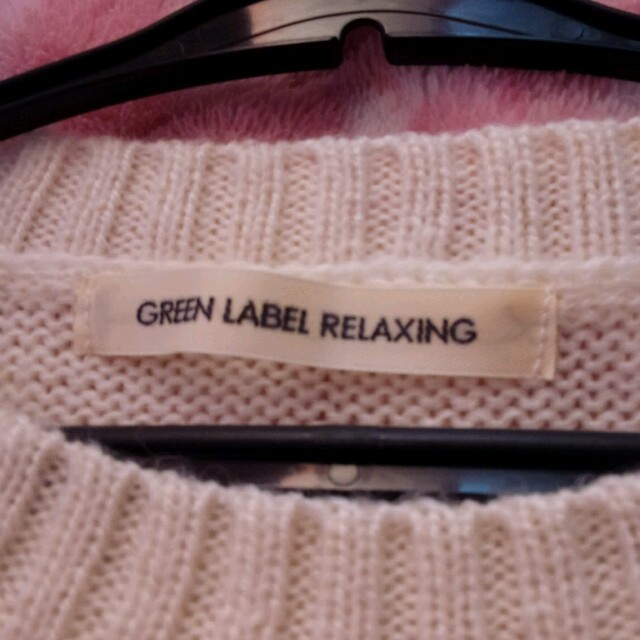 UNITED ARROWS green label relaxing(ユナイテッドアローズグリーンレーベルリラクシング)のグリーンレーベル　白ニット レディースのトップス(ニット/セーター)の商品写真