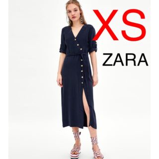 ザラ(ZARA)のZARA  ボタン付き  ワンピース(ロングワンピース/マキシワンピース)