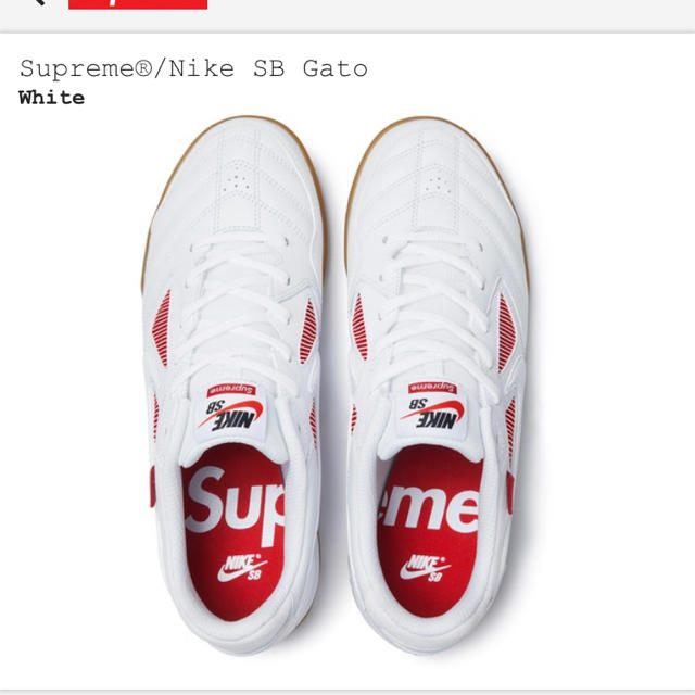 Supreme(シュプリーム)の27センチ シュプリーム  ナイキ Supreme Nike SB Gato メンズの靴/シューズ(スニーカー)の商品写真