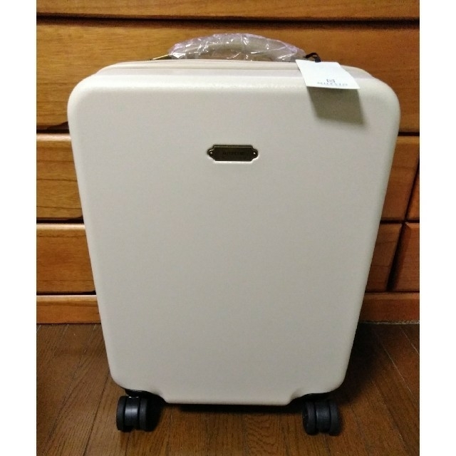 MILESTO ハードキャリーキャビンサイズストッパー付 (サンドベージュ) レディースのバッグ(スーツケース/キャリーバッグ)の商品写真