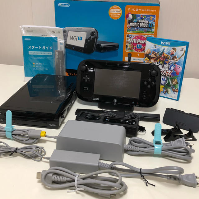 限定版 Wii U - wiiu プレミアムセット 32GB 大乱闘 スマブラ セット ブラック 家庭用ゲーム機本体