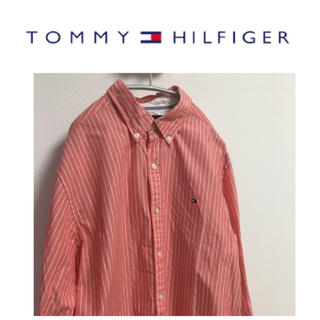 トミーヒルフィガー(TOMMY HILFIGER)のトミーヒルフィガー 長袖 シャツ ストライプ BD ボタンダウン ワンポイント(シャツ)