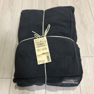 ムジルシリョウヒン(MUJI (無印良品))の無印良品 パイル寝具セット ベット用 3点セット(シーツ/カバー)