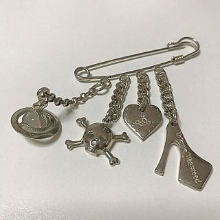 ♡美品♡VivienneWestwood 巾着付属！チャームピンブローチ