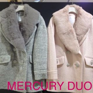 マーキュリーデュオ(MERCURYDUO)のMERCURYDUO ビジューコート(ロングコート)