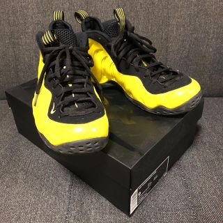 ナイキ(NIKE)のNIKE AIR FOAMPOSITE ONE yellow&black!!(スニーカー)