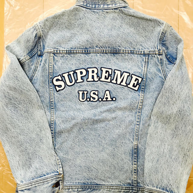 Supreme(シュプリーム)の新品S Supreme denim trucker jacket メンズのジャケット/アウター(Gジャン/デニムジャケット)の商品写真