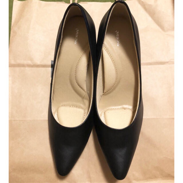 ブラック パンプス 24.5 フォーマルにも◎ レディースの靴/シューズ(ハイヒール/パンプス)の商品写真