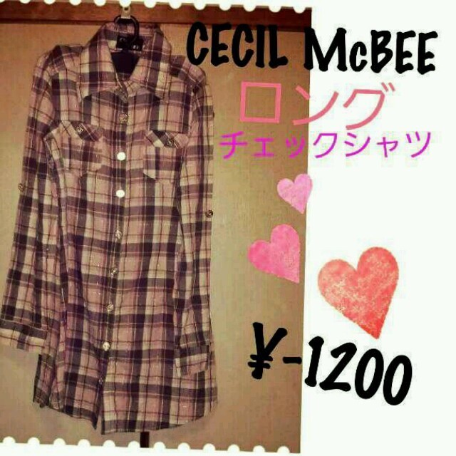 CECIL McBEE(セシルマクビー)のセシルマクビー*チェックシャツワンピ レディースのワンピース(ミニワンピース)の商品写真