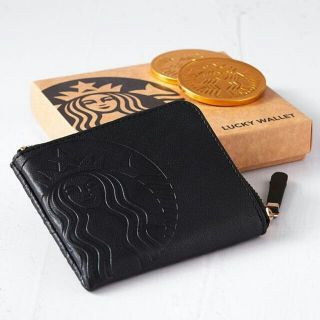 スターバックスコーヒー(Starbucks Coffee)のスタバ★タイ限定品 ラッキーウォレット(財布/小銭入れ)ブラック(コインケース/小銭入れ)