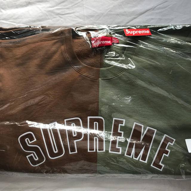 Supreme(シュプリーム)のsupreme split Crewneck Sweatshirt Lサイズ  メンズのトップス(スウェット)の商品写真