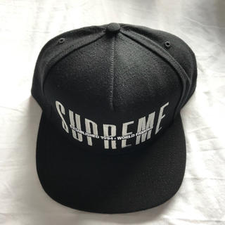 supreme global 5-panel cap black 黒 新品未使用