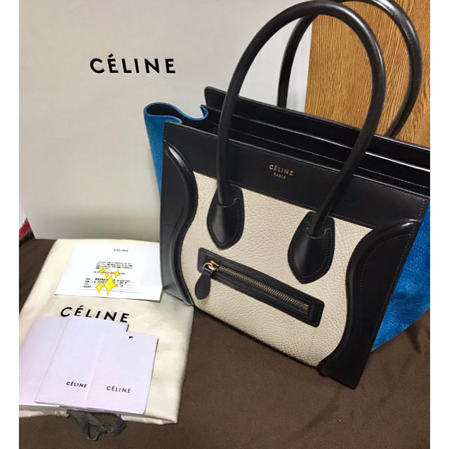 【今週末迄の限定価格】秋色 CELINE ラゲージ マイクロ 限定色 ショッパー