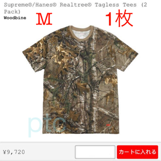 シュプリーム(Supreme)のSupreme/Hanes/Realtree Tagless Tee  M 1P(Tシャツ/カットソー(半袖/袖なし))