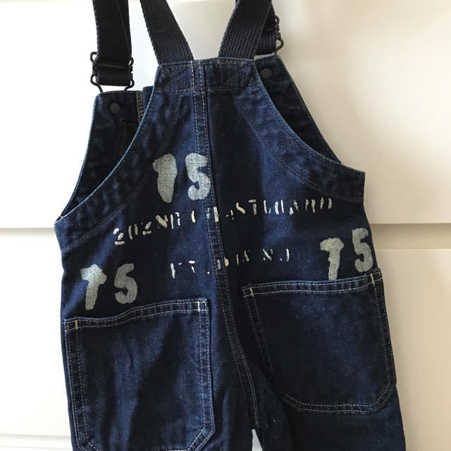 DENIM DUNGAREE(デニムダンガリー)の美品 人気☆デニムダンガリー お魚屋さんOV キッズ/ベビー/マタニティのキッズ服女の子用(90cm~)(パンツ/スパッツ)の商品写真