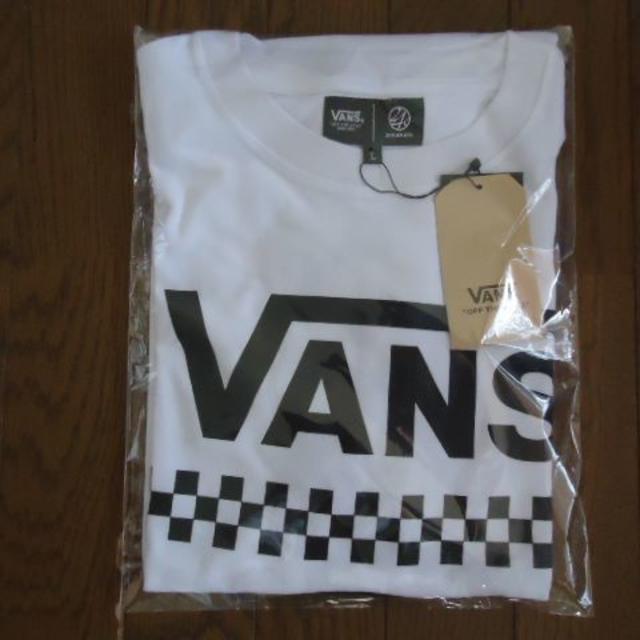 24karats(トゥエンティーフォーカラッツ)の送料込 即完売 24KARATS VANS Tシャツ バンズ Lサイズ ホワイト メンズのトップス(Tシャツ/カットソー(半袖/袖なし))の商品写真