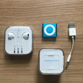 アップル(Apple)の(トミー6495様専用)iPod shuffle 2GB ブルー(ポータブルプレーヤー)