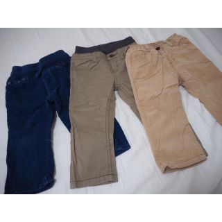 ベビーギャップ(babyGAP)の秋冬用 パンツ3点セット(パンツ)