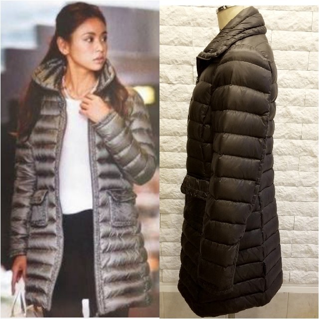 MONCLER(モンクレール)の極美品 モンクレール VANNEUE ダークブラウン 1  ダウン コート レディースのジャケット/アウター(ダウンコート)の商品写真