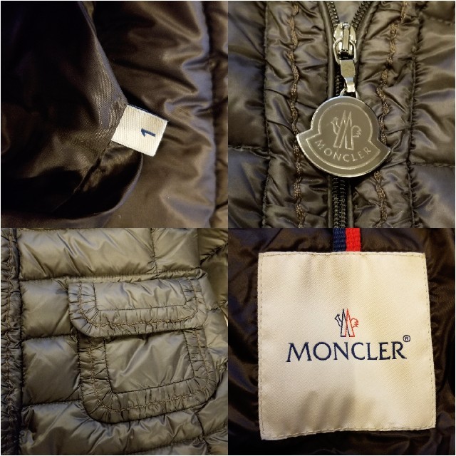 MONCLER(モンクレール)の極美品 モンクレール VANNEUE ダークブラウン 1  ダウン コート レディースのジャケット/アウター(ダウンコート)の商品写真