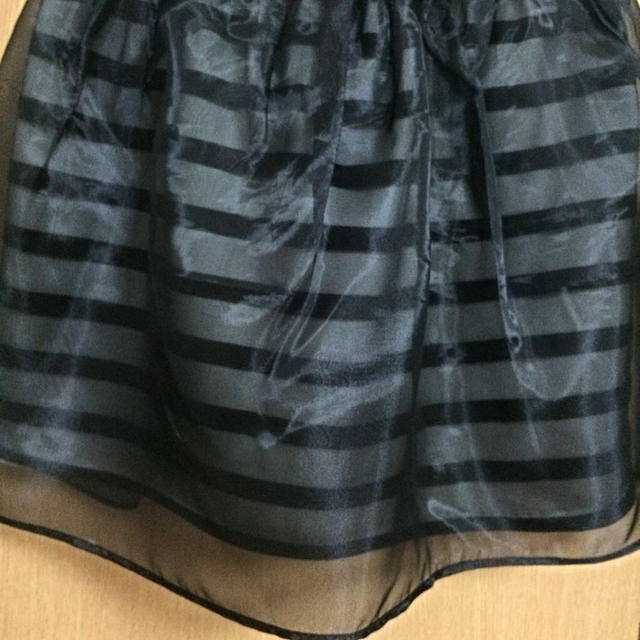 MIIA(ミーア)のMIIA ボーダーチュールスカート レディースのスカート(ミニスカート)の商品写真