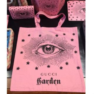 グッチ(Gucci)の◆【GUCCI GARDEN 限定】アイモチーフ トートバッグ ピンク◆(トートバッグ)