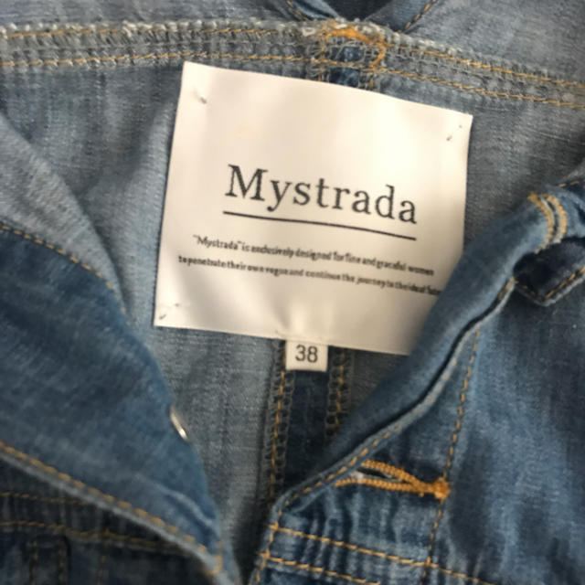 Mystrada(マイストラーダ)の美品🌟薄手デニムジャケット レディースのジャケット/アウター(Gジャン/デニムジャケット)の商品写真