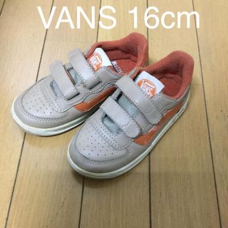 ヴァンズ(VANS)のVANS スニーカー  16cm レザー  ベルクロモデル  V-4100KV2(スニーカー)