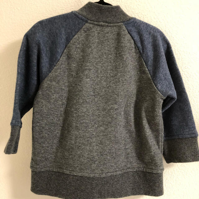 MUJI (無印良品)(ムジルシリョウヒン)のブルゾン スウェット 80 キッズ/ベビー/マタニティのベビー服(~85cm)(ジャケット/コート)の商品写真