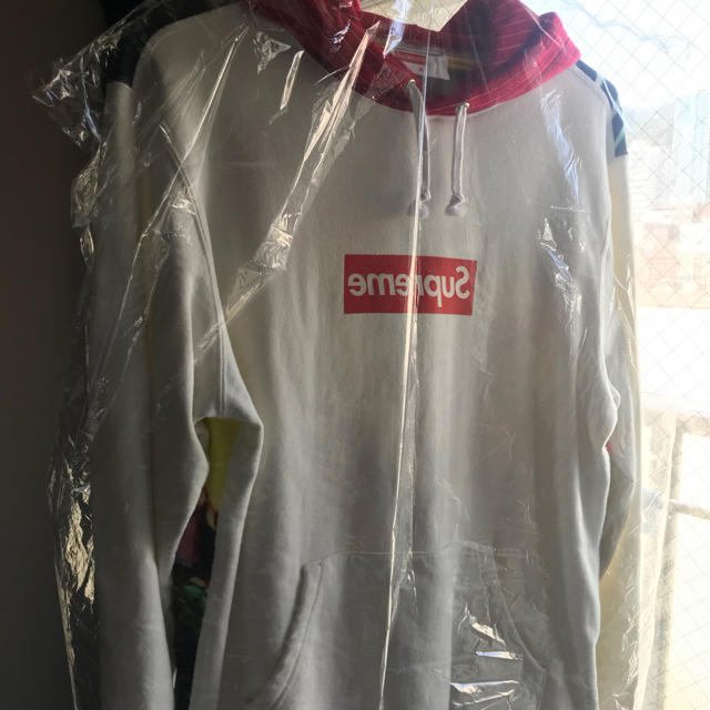 supreme garcons hoodie 赤 S ギャルソン