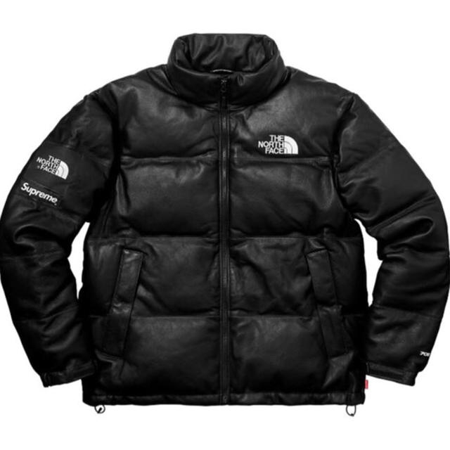 supreme × the north face ヌプシ レザーダウンジャケット