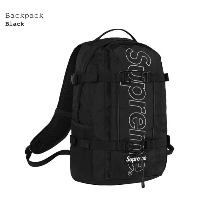 バッグパック/リュックSupreme Backpack Black 18aw 国内正規品