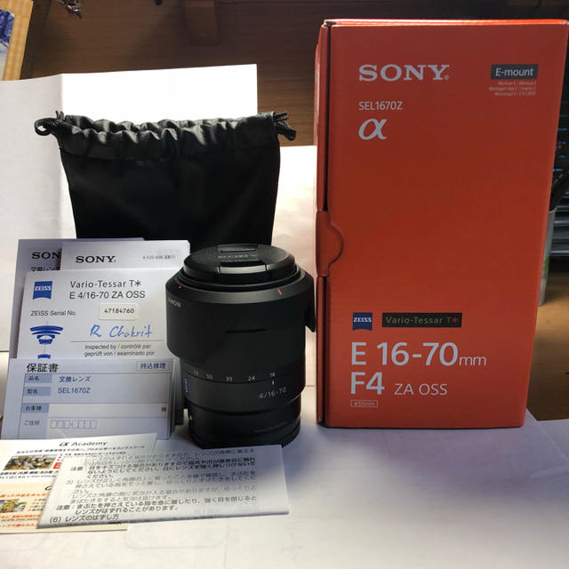 最高の品質の SONY 一眼レフ sel1670z Eマウントレンズ SONY - レンズ