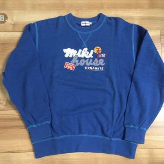 ミキハウス(mikihouse)の【美品】ミキハウス スウェット トレーナー 青 ブルー LM(スウェット)