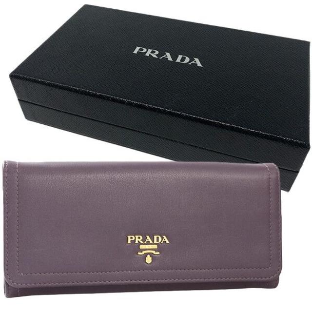 PRADA - プラダ 1M1132 Wホック長財布 ソフトレザー MIRTILLO 新品の通販 by ぼなぱると's shop｜プラダならラクマ